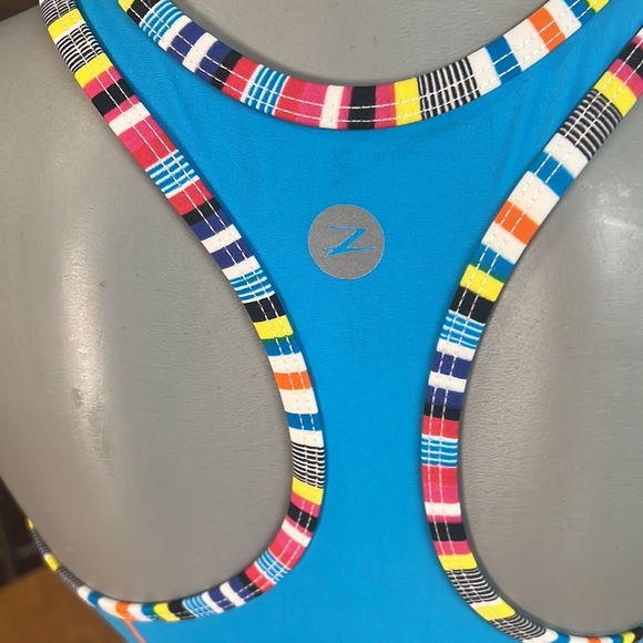 Zoot Performance Racerback Triathlon Tank Top in Blue Size Medium - Picture 6 of 9